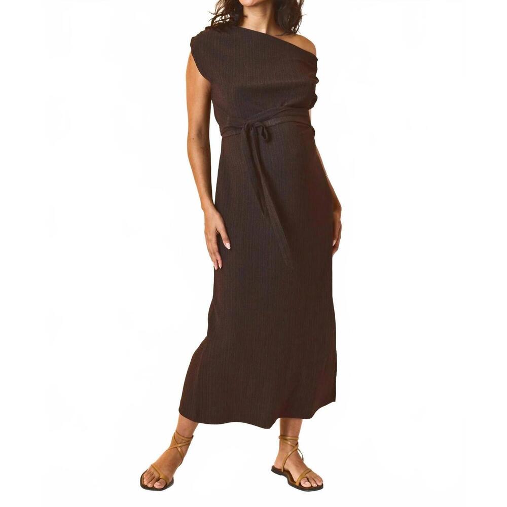 NEW HATCH the maeve dress in black/cream